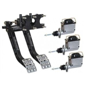 Wilwood WIL340-13835-KIT - Dual Brake & Clutch Pedal Reverse Mount with Master Cylinders
