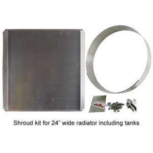 Wicked Cool WCR40024 - Fan Shroud Kit for 24" Wide x 19" Tall Radiators