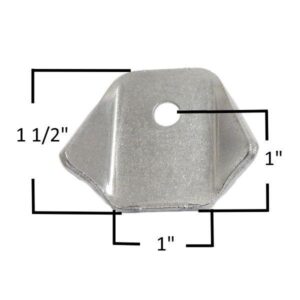 A&A Mfg. AAM028D - Chassis Tab with 1/4 Inch Hole