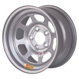 Aero Race Wheel AER52-084740 - Silver, 15x8, 5x4-3/4" Bolt Circle,4" Back Space