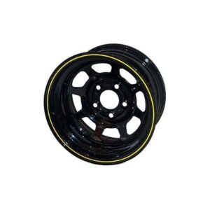 Aero Race Wheel AER52-184740 - Black, 15x8, 5x4-3/4" Bolt Circle, 4" Back Space
