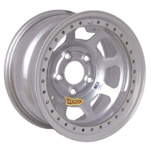 Aero Race Wheel AER53-085030 - Silver, 15x8, 5x5" B/C, 3" Back Space