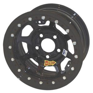 Aero Race Wheel AER53-105050 - Black, 15x10, 5x5" B/C, 5" Back Space