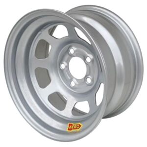 Aero Race Wheel AER58-005045 - Silver, 15x10, 5x5" Bolt Circle, 4-1/2" Back Space