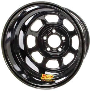 Aero Race Wheel AER58-105010 - Black, 15x10, 5x5" Bolt Circle, 1" Back Space