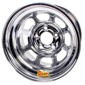 Aero Race Wheel AER58-204555 - Chrome, 15x10, 5x4-1/2" Bolt Circle,5-1/2" Back Space