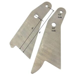 Capital Motorsports CAP13350 - 9" Ford Offset Upper Link Mounting Brackets