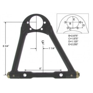 Capital Motorsports CAP2006 - 8-3/4" Offset Upper A-Arm RH/LH