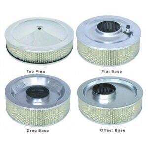 Capital Motorsports CAP2148A - 14x4 Flat Base Air Cleaner Assembly