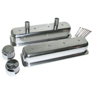 Capital Motorsports CAP6150A - S/B Chevy Center Bolt Aluminum Valve Covers