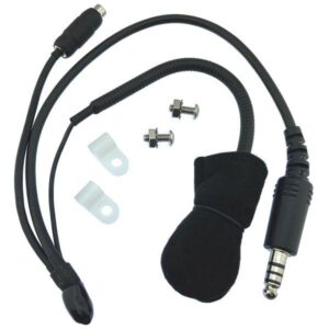 Capital Race Radios CRR80112 - 2-Man Race Car Radio System Pro Helmet Straight Cord Microphone Kit