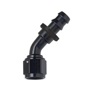 Fragola Performance FRG204508-BL - 8 AN 45 Degree Push-On Fitting Black