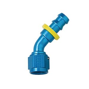 Fragola Performance FRG204510 - 10 AN Aluminum 45 Degree x 5/8" Barb Fitting