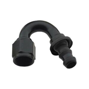 Fragola Performance FRG215008-BL - 8 AN 150 Degree Push-On Fitting Black