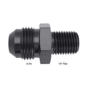 Fragola Performance FRG481607-BL - 8 AN x 1/4" Pipe Straight Adapter Fitting