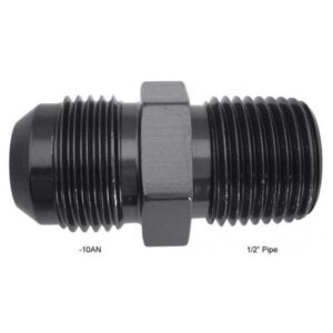 Fragola Performance FRG481610-BL - 10 AN x 1/2" Pipe Straight Adapter Fitting