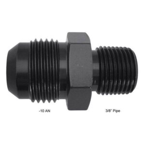 Fragola Performance FRG481611-BL - 10 AN x 3/8" Pipe Straight Adapter Fitting