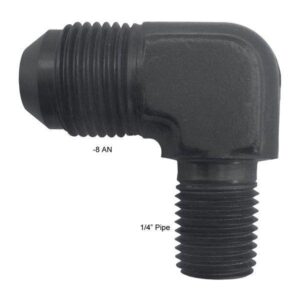 Fragola Performance FRG482207-BL - 8 AN x 1/4" Pipe 90 Degree Adapter Fitting