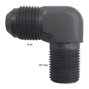 Fragola Performance FRG482208-BL - 8 AN x 3/8" Pipe 90 Degree Adapter Fitting