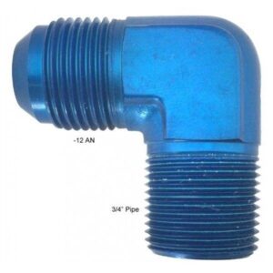 Fragola Performance FRG482212 - 12 AN to 3/4" Pipe 90 Degree Adapter Fitting