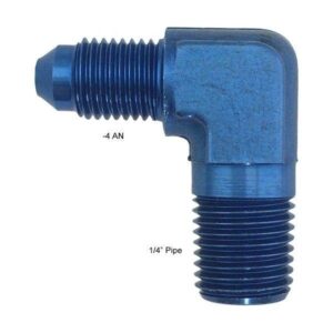 Fragola Performance FRG482244 - 4 AN to 1/4" Pipe 90 Degree Adapter Fitting