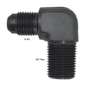 Fragola Performance FRG482266-BL - 6 AN x 3/8" Pipe 90 Degree Adapter Fitting