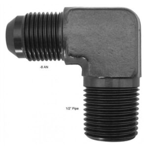 Fragola Performance FRG482288-BL - 8 AN x 1/2" Pipe 90 Degree Adapter Fitting