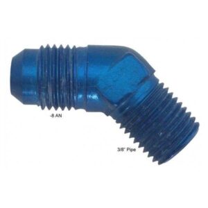 Fragola Performance FRG482308 - 8 AN to 3/8" Pipe 45 Degree Adapter Fitting