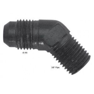 Fragola Performance FRG482308-BL - 8 AN x 3/8" Pipe 45 Degree Adapter Fitting