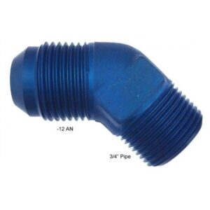 Fragola Performance FRG482312 - 12 AN to 3/4" Pipe 45 Degree Adapter Fitting