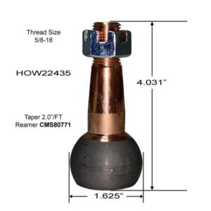 Howe Racing HOW22435 - +.50" Longer Stud for HOW22410S-22413S