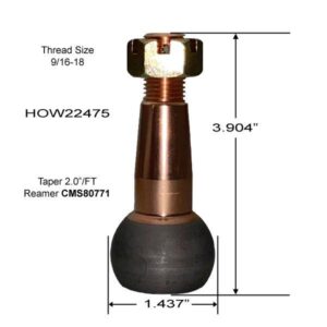 Howe Racing HOW22475 - +.50" Longer Stud for HOW22420S