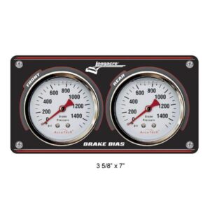 Longacre LON52-44134 - Brake Balance Gauge Panel-Black Panel