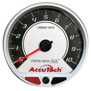 Longacre LON52-44381 - 4-1/2" Silver Face Stepper Motor Tachometer