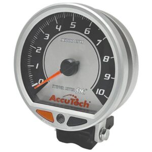 Longacre LON52-44381P - 4-1/2" Silver Face Stepper Motor Tachometer