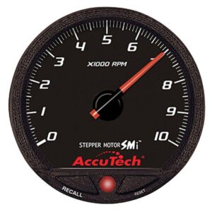 Longacre LON52-44384 - 4-1/2" Black Face Stepper Motor Tachometer