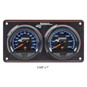 Longacre LON52-44560 - 2-Gauge Waterproof O/P W/T Stepper Motor Gauges