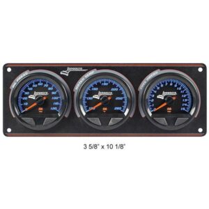 Longacre LON52-44562 - 3-Gauge Waterproof O/P W/T F/P Stepper Motor Gauges