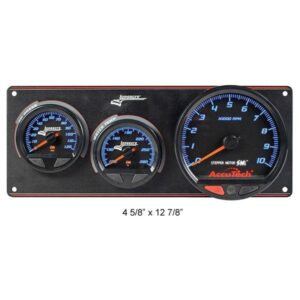 Longacre LON52-44572 - 2-Gauge Waterproof Tach O/P W/T Stepper Motor Gauges
