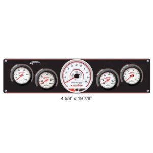 Longacre LON52-46910 - 4 Gauge Panel w/Tach-O/P W/T F/P O/T -Black Panel