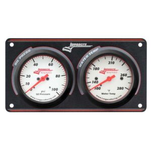 Longacre LON52-46912 - 2 Gauge Panel-O/P W/T-Black Panel