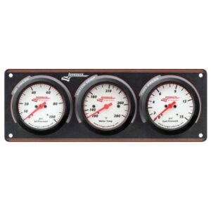 Longacre LON52-46914 - 3 Gauge Panel-O/P W/T F/P -Black Panel