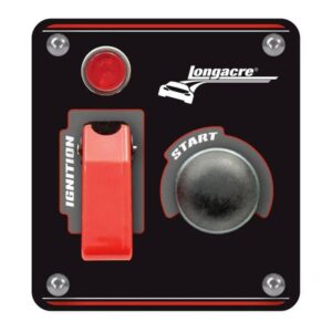 Longacre LON52-48863 - Elite Weatherproof Start Ignition Panel with Pilot Light - Black Panel