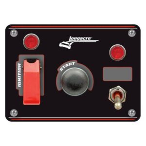 Longacre LON52-48866 - Elite Weatherproof Start Ignition Panel with Light - Black Panel