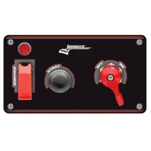 Longacre LON52-48871 - Elite Weatherproof Start Ignition Panel with Battery Switch - Black Panel