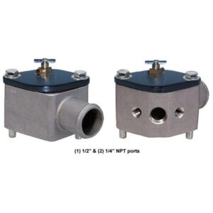 Moroso MOR63430 - Chevy Water Neck With Bleeder