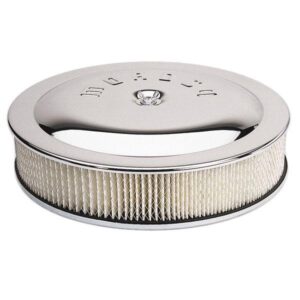 Moroso MOR65911 - 14"x3" Flat Base Chrome Air Cleaner