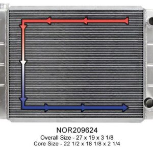 Northern Radiator NOR209624 - 27 x 19 Double Pass Radiator