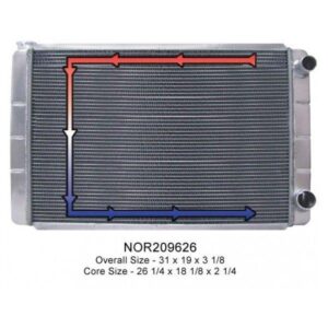 Northern Radiator NOR209626 - 31 x 19 Double Pass Radiator