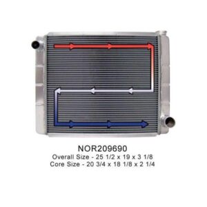 Northern Radiator NOR209690 - 26x19 Chevy Triple Pass Radiator